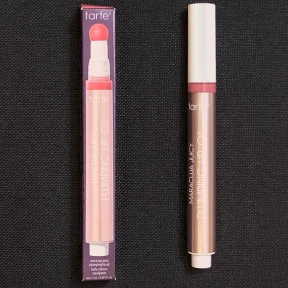 🌻 TARTE Buffed Rose Maracuja Juicy Plumping Hydrating Lip Oil Gloss New - Picture 3 of 9